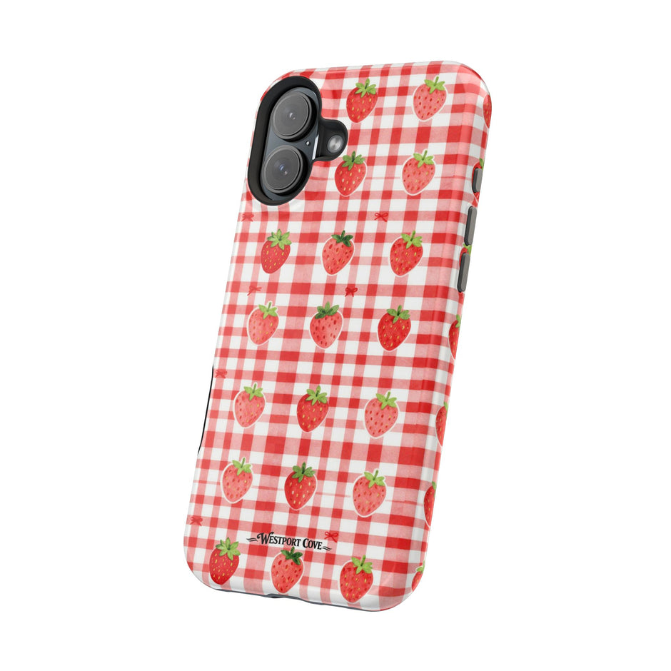 Strawberry Gingham - Extreme MagSafe Phone Case
