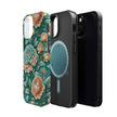 Teal Peony - Extreme MagSafe Phone Case