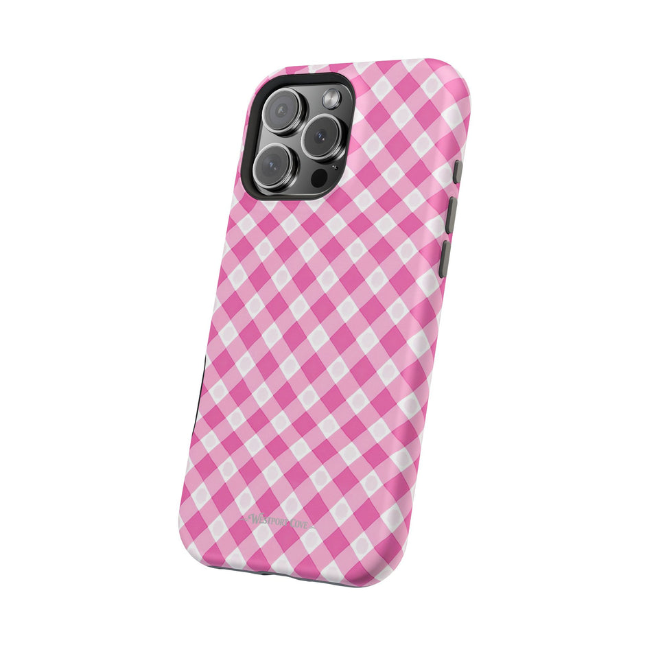 Pink Gingham - Extreme Phone Case