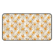 Golden Rose Desk Mat — Floral Office Mouse Pad for Home & Work