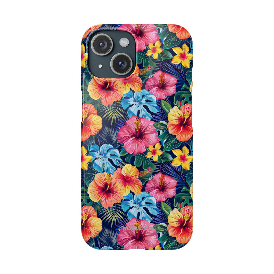 Tropical Hibiscus - Elite Phone Case — Floral Hawaiian Pattern Phone Cover