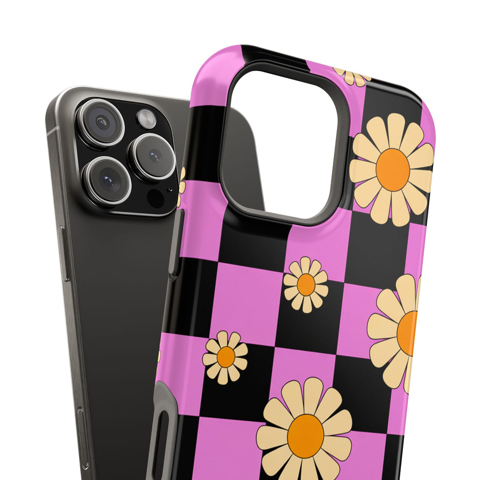 Daisy Checkerboard Extreme Impact MagSafe Phone Case