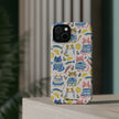 Watercolor Cats - Extreme Impact MagSafe Phone Case — Lemon Pattern