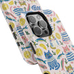 Watercolor Cats - Extreme Impact MagSafe Phone Case — Lemon Pattern
