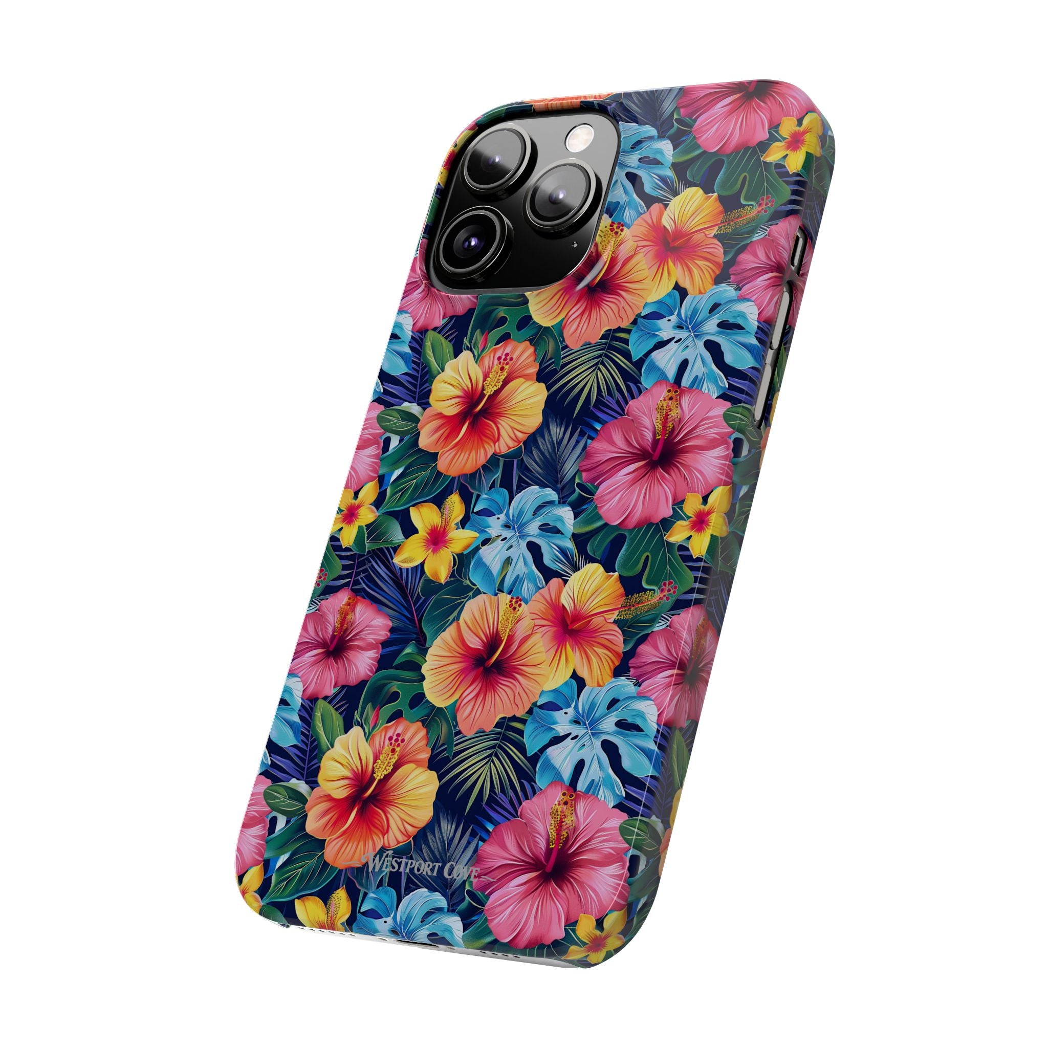 Tropical Hibiscus - Essential Phone Case — Floral Beach Vibe Phone Cover
