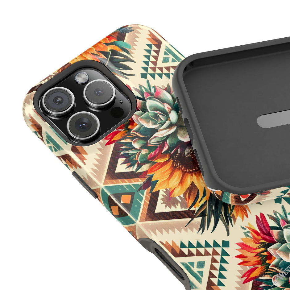 Southwestern Succulent Extreme Impact MagSafe Phone Case