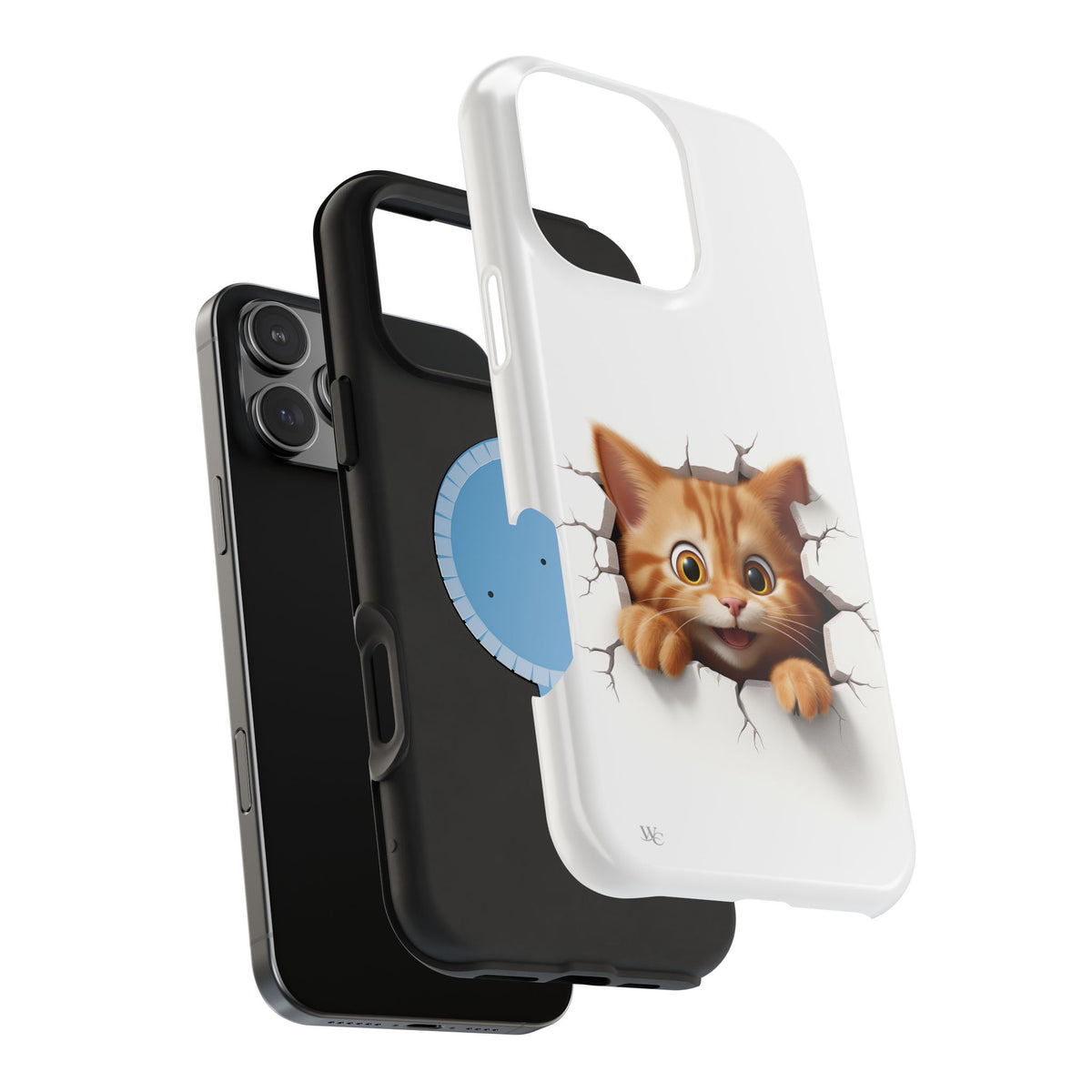 Adorable Peeking Kitten - Extreme Impact MagSafe Phone Case