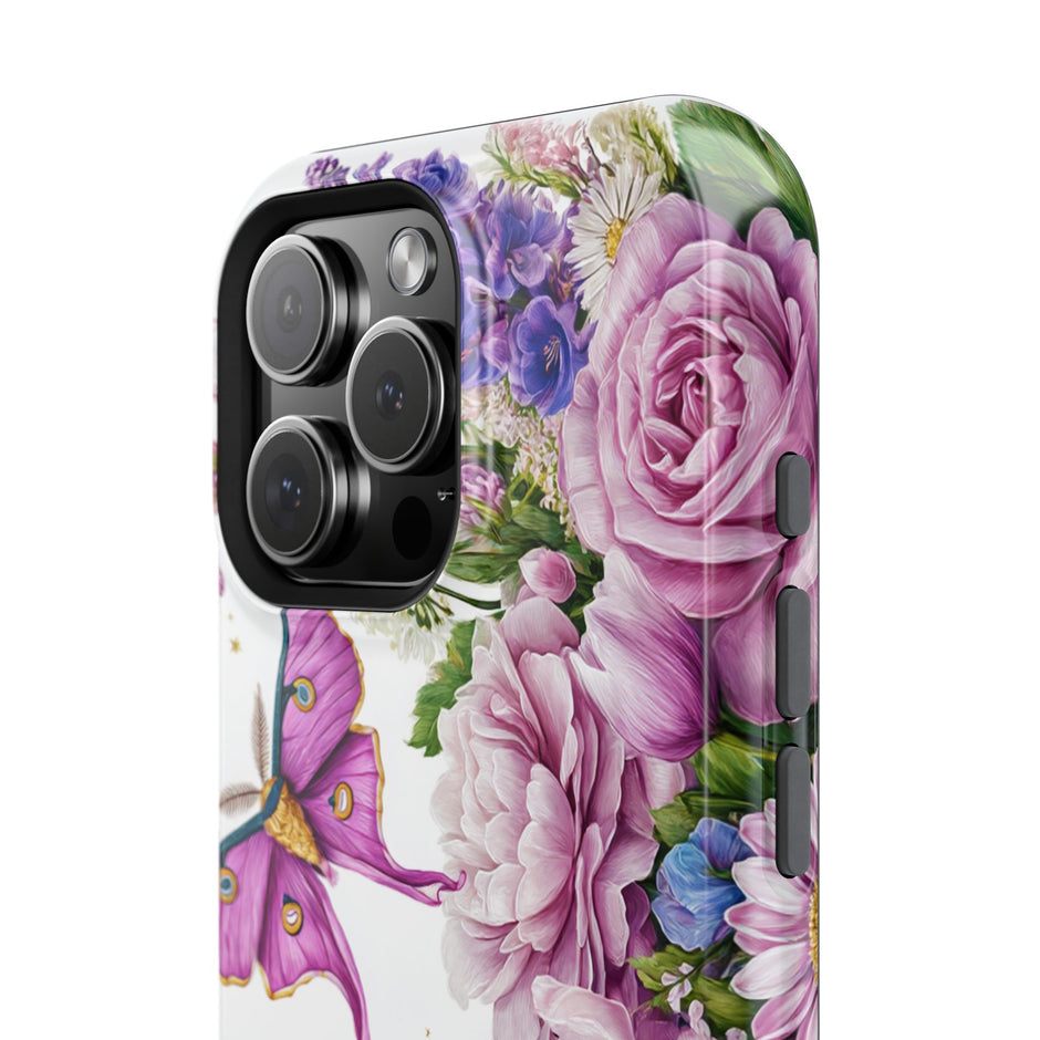 Floral Moon & Butterflies Extreme Impact MagSafe Phone Case