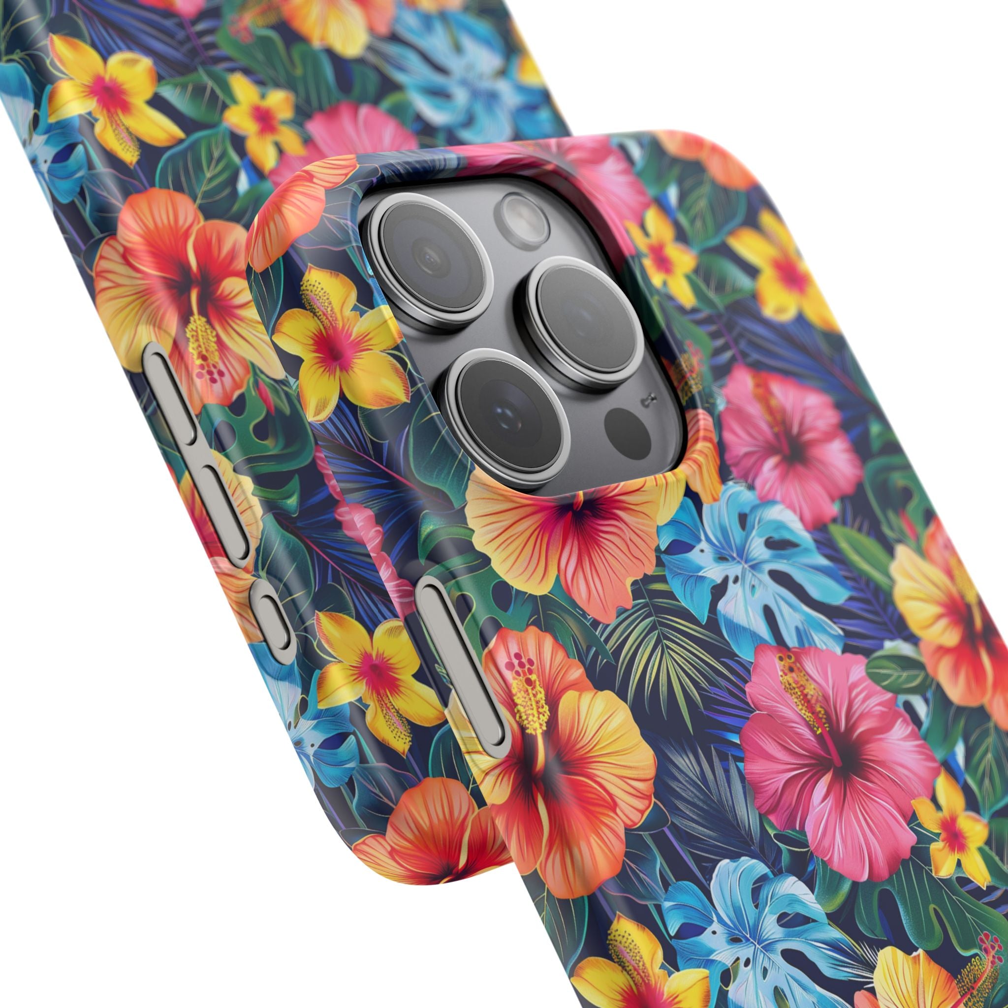 Tropical Hibiscus - Elite Phone Case — Floral Hawaiian Pattern Phone Cover