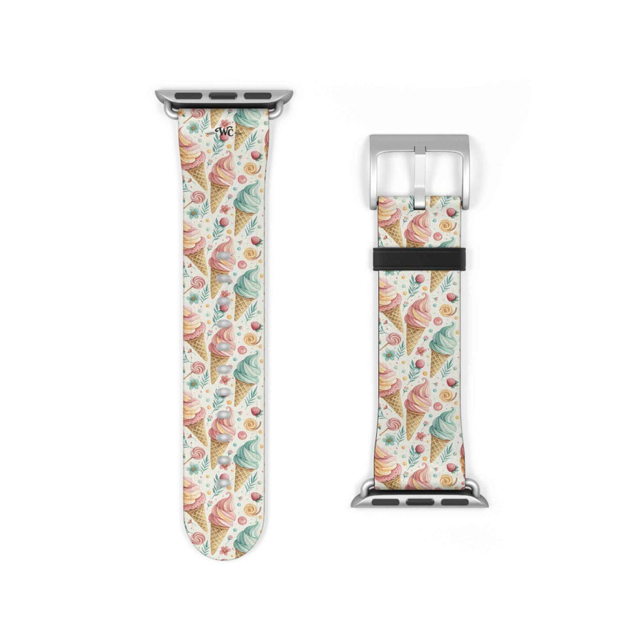 Only In Dreams - Apple Watch Band– Beachy Ice Cream Pattern Strap