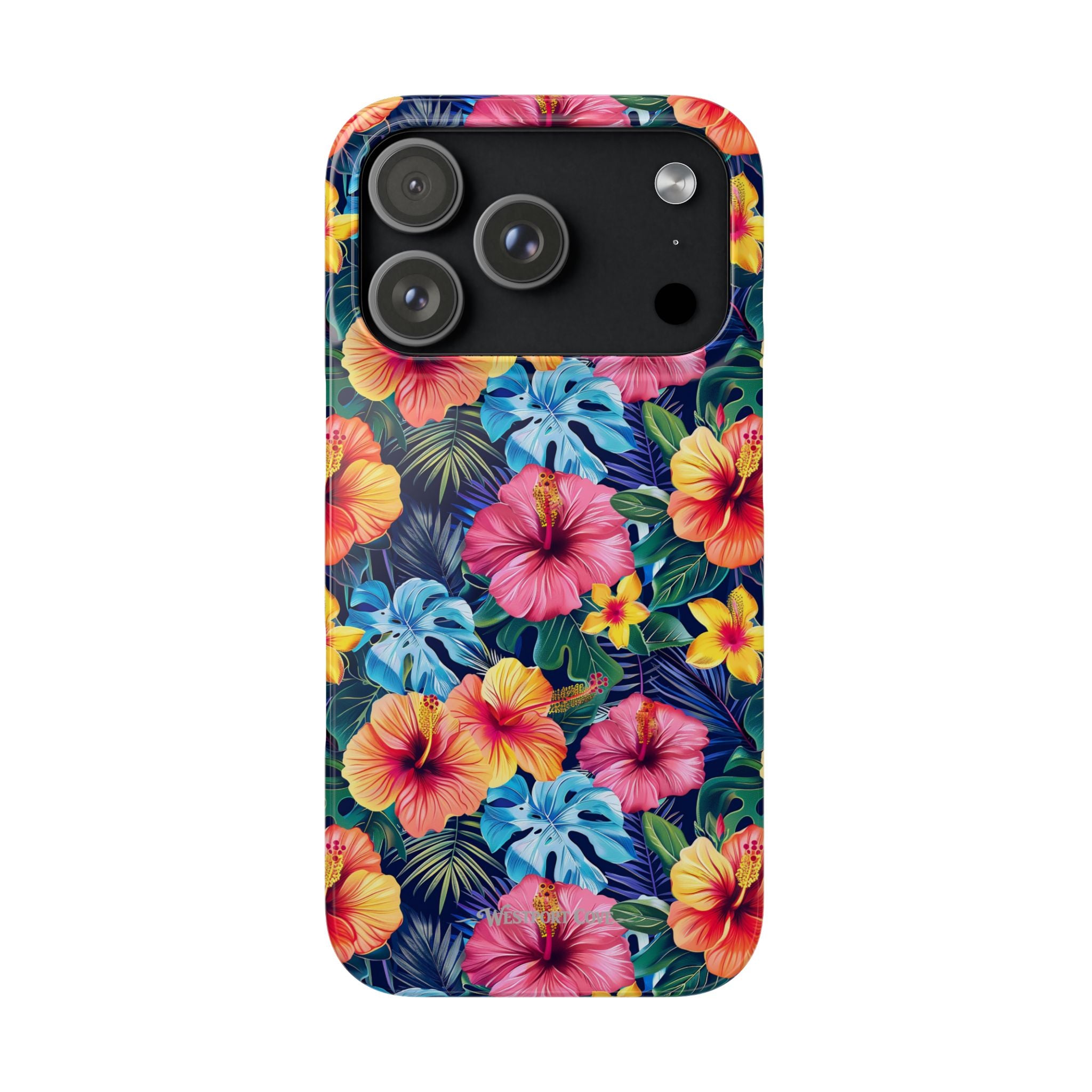 Tropical Hibiscus - Elite Phone Case — Floral Hawaiian Pattern Phone Cover