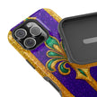 Mardi Gras Glitter Fleur - Extreme Impact MagSafe Phone Case