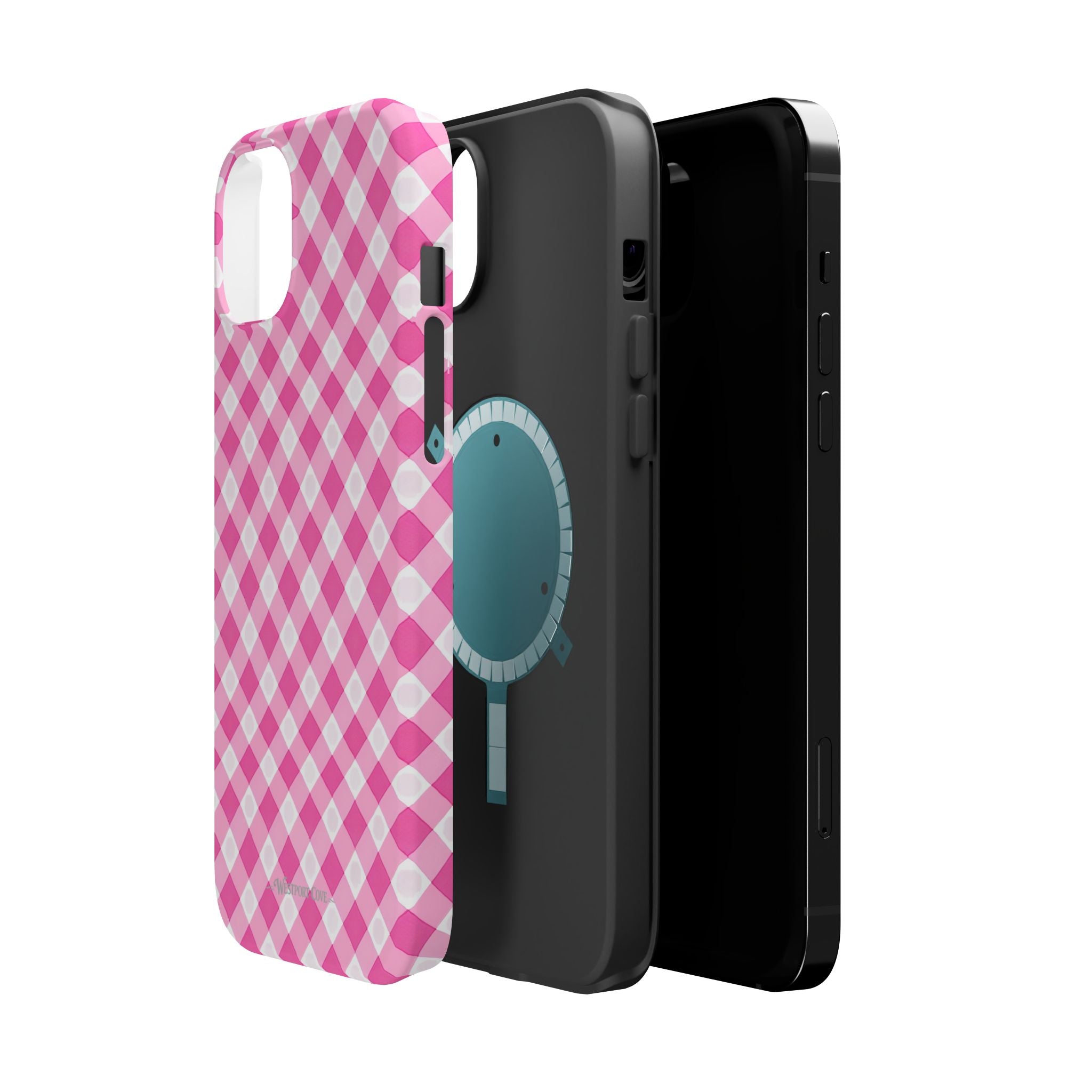 Pink Gingham - Extreme Phone Case