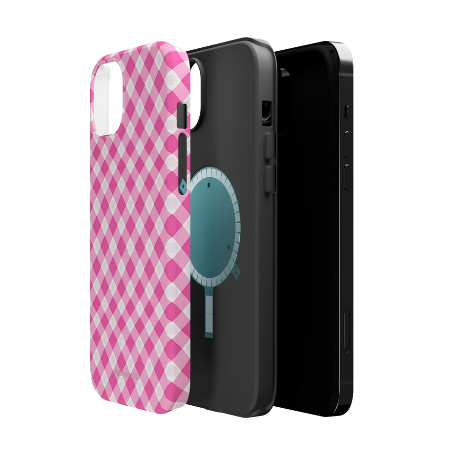 Pink Gingham - Extreme Phone Case