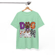 Dog Mom Halloween T‑Shirt — Ghost Pup & Spooky Pattern Tee