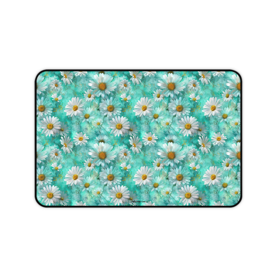 The Blue Daisy Meadow Desk Mat