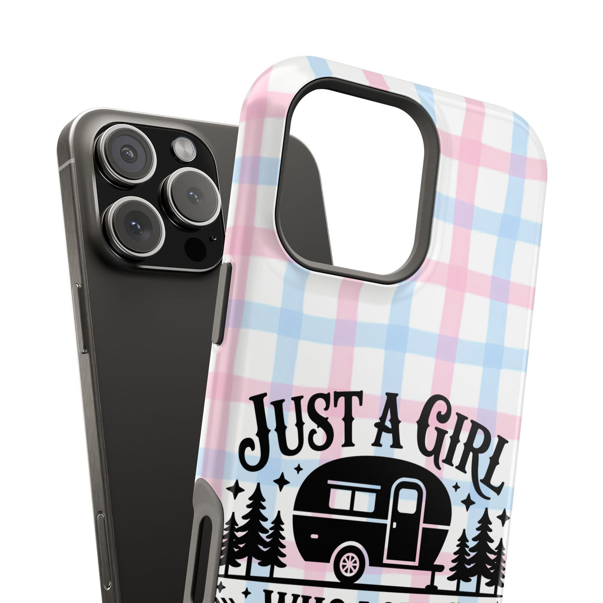 Just A Girl Who Loves Camping - Extreme Impact MagSafe Phone Case