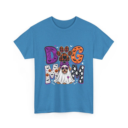 Dog Mom Halloween T‑Shirt — Ghost Pup & Spooky Pattern Tee - Westport Cove