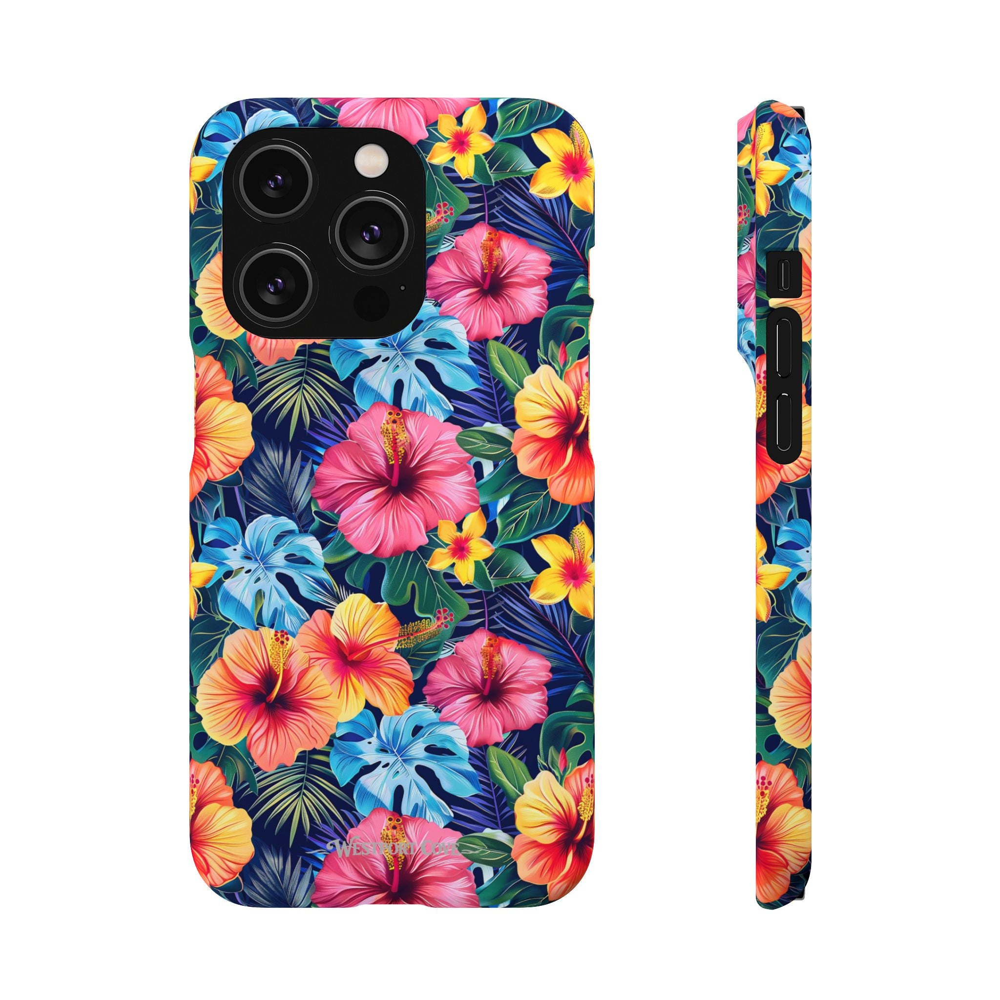 Tropical Hibiscus - Elite Phone Case — Floral Hawaiian Pattern Phone Cover