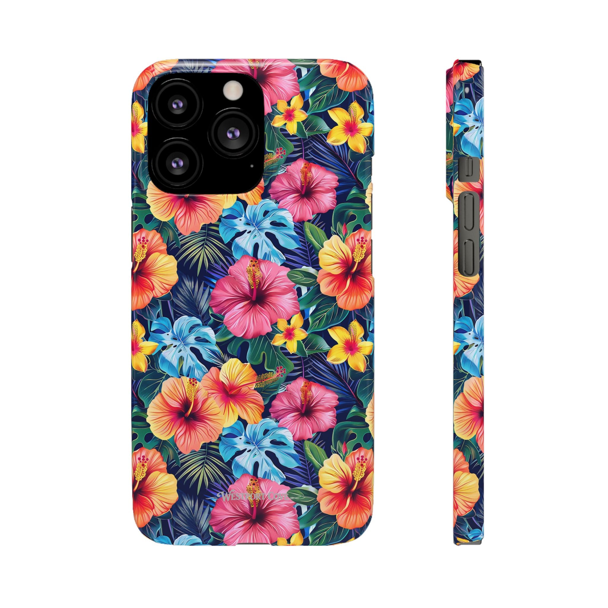 Tropical Hibiscus - Elite Phone Case — Floral Hawaiian Pattern Phone Cover