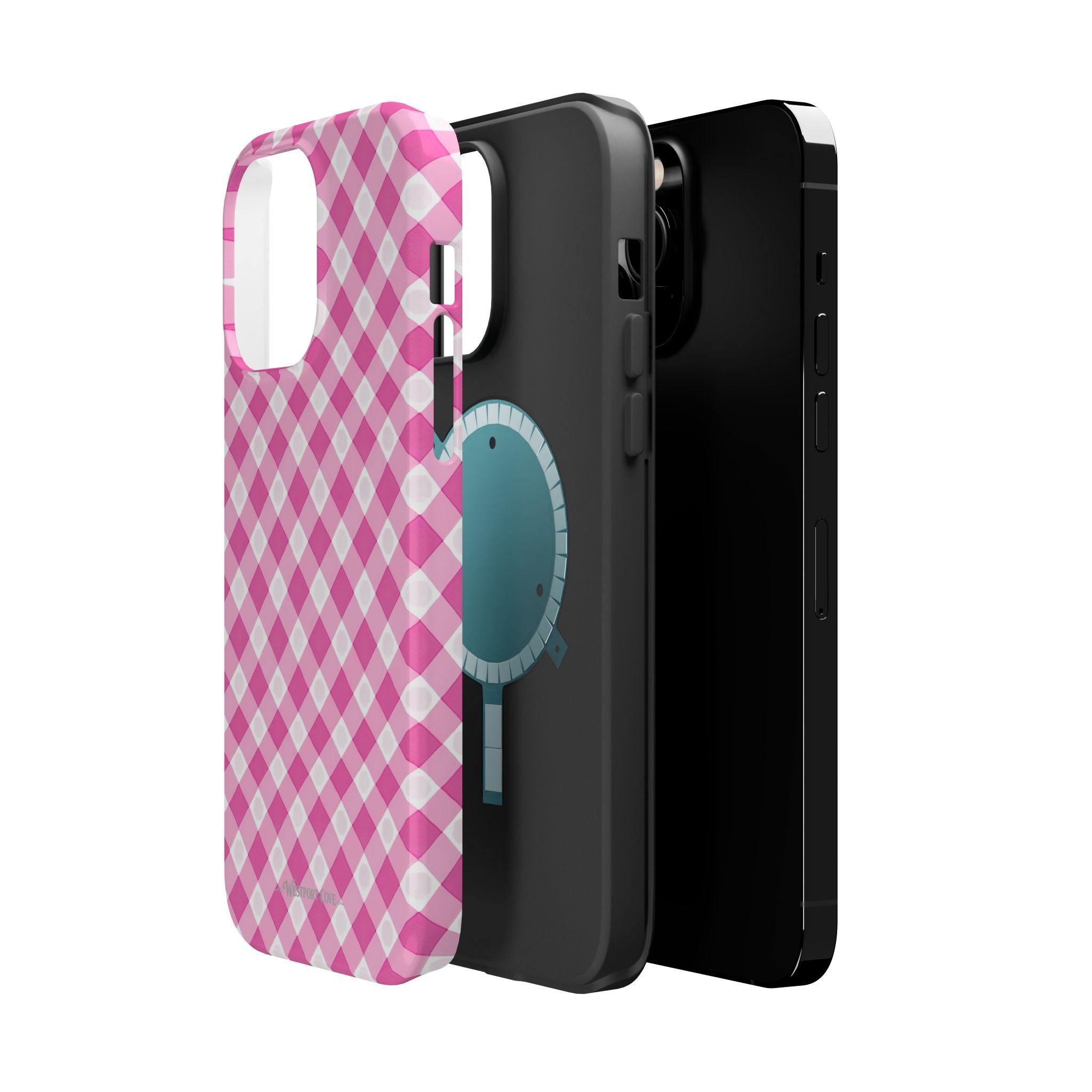 Pink Gingham - Extreme Phone Case