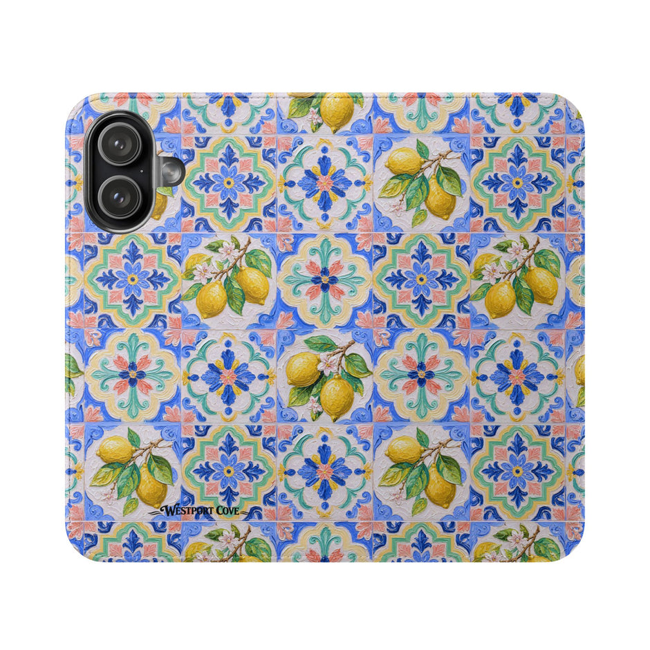 Santorini Lemon - Flip Case