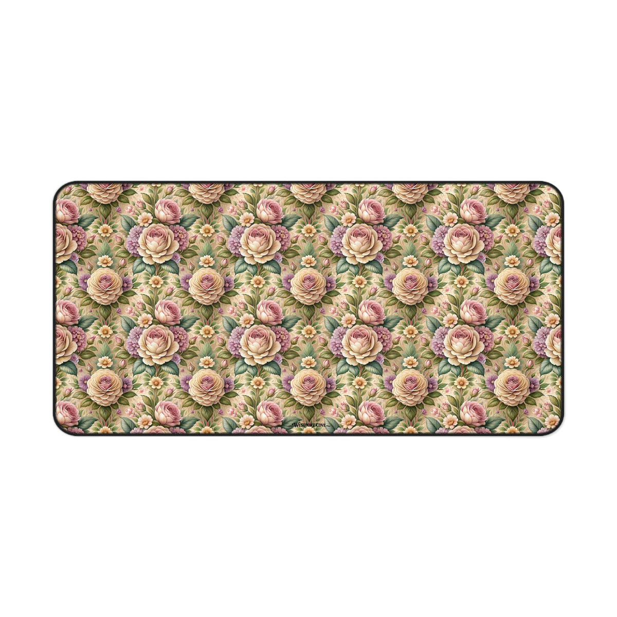 Best Buds Desk Mat — Floral Mousepad for Office & Home