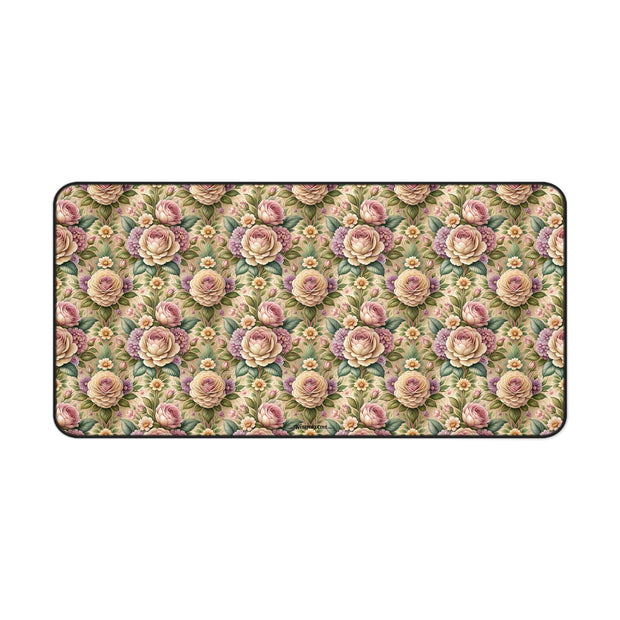 Best Buds Desk Mat — Floral Mousepad for Office & Home
