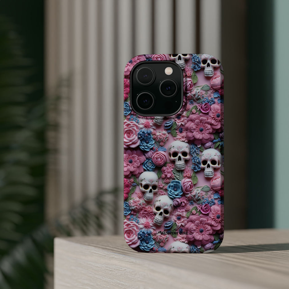 Floral Skull - Extreme MagSafe Phone Case