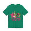 Merry Christmas Graphic Tee — Festive Pink & Green Holiday T-Shirt