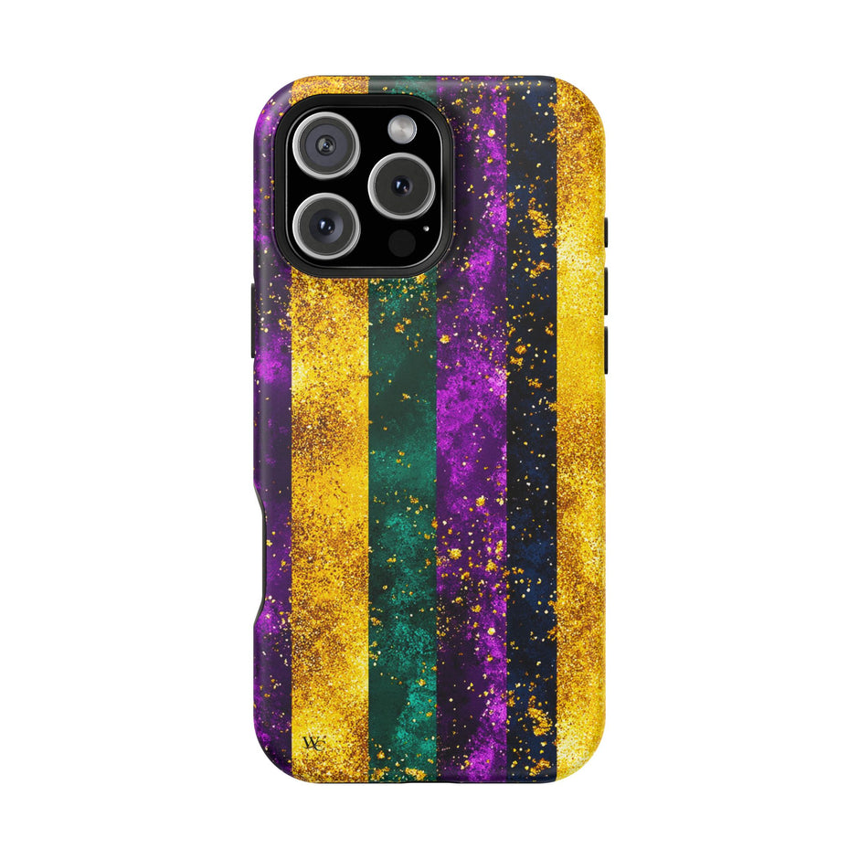 Mardi Gras Stripe - Extreme Impact MagSafe Phone Case