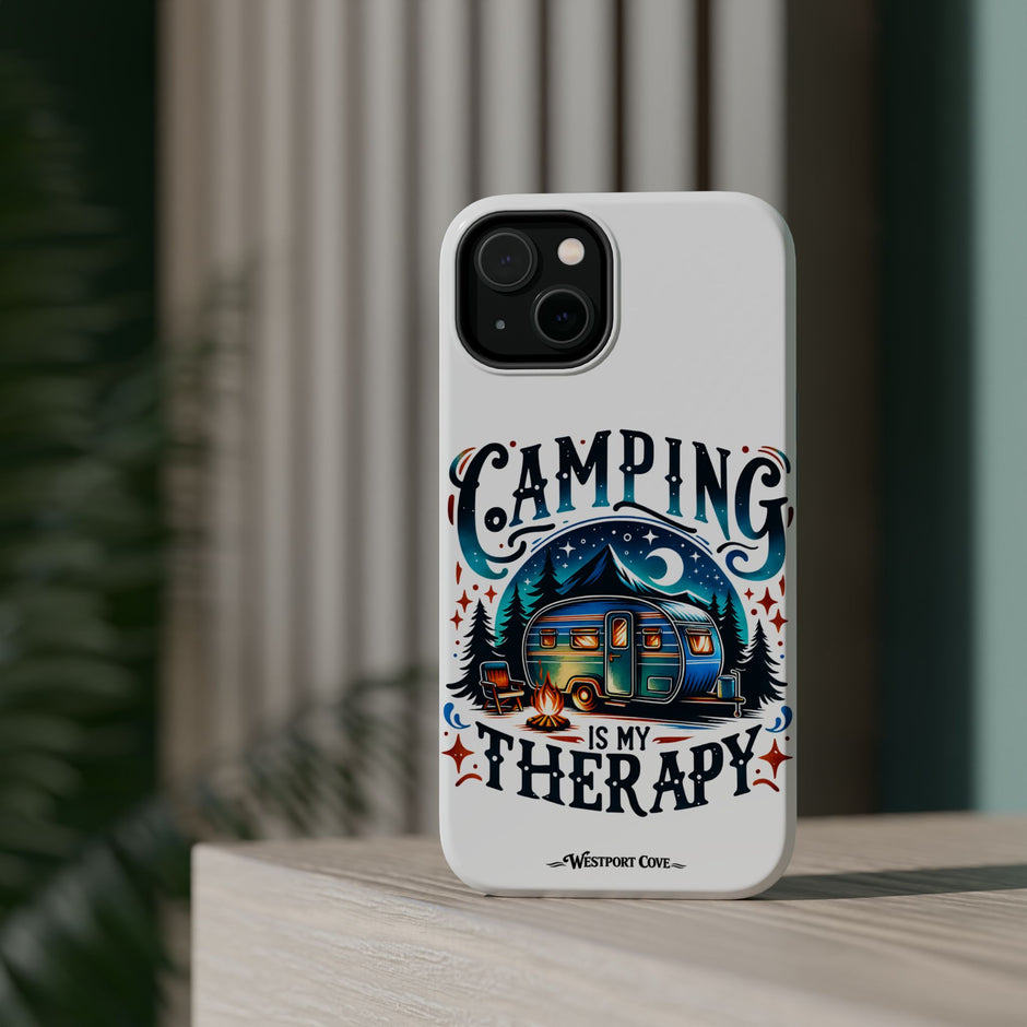 Camping Is My Therapy  - Extreme Impact MagSafe Phone Case iPhone Cover