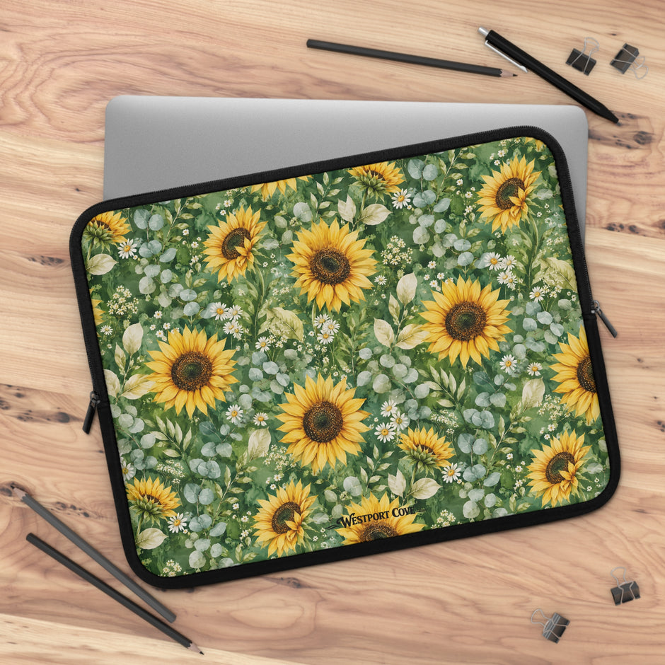Sunflower Garden - Safe Harbor Laptop Sleeve