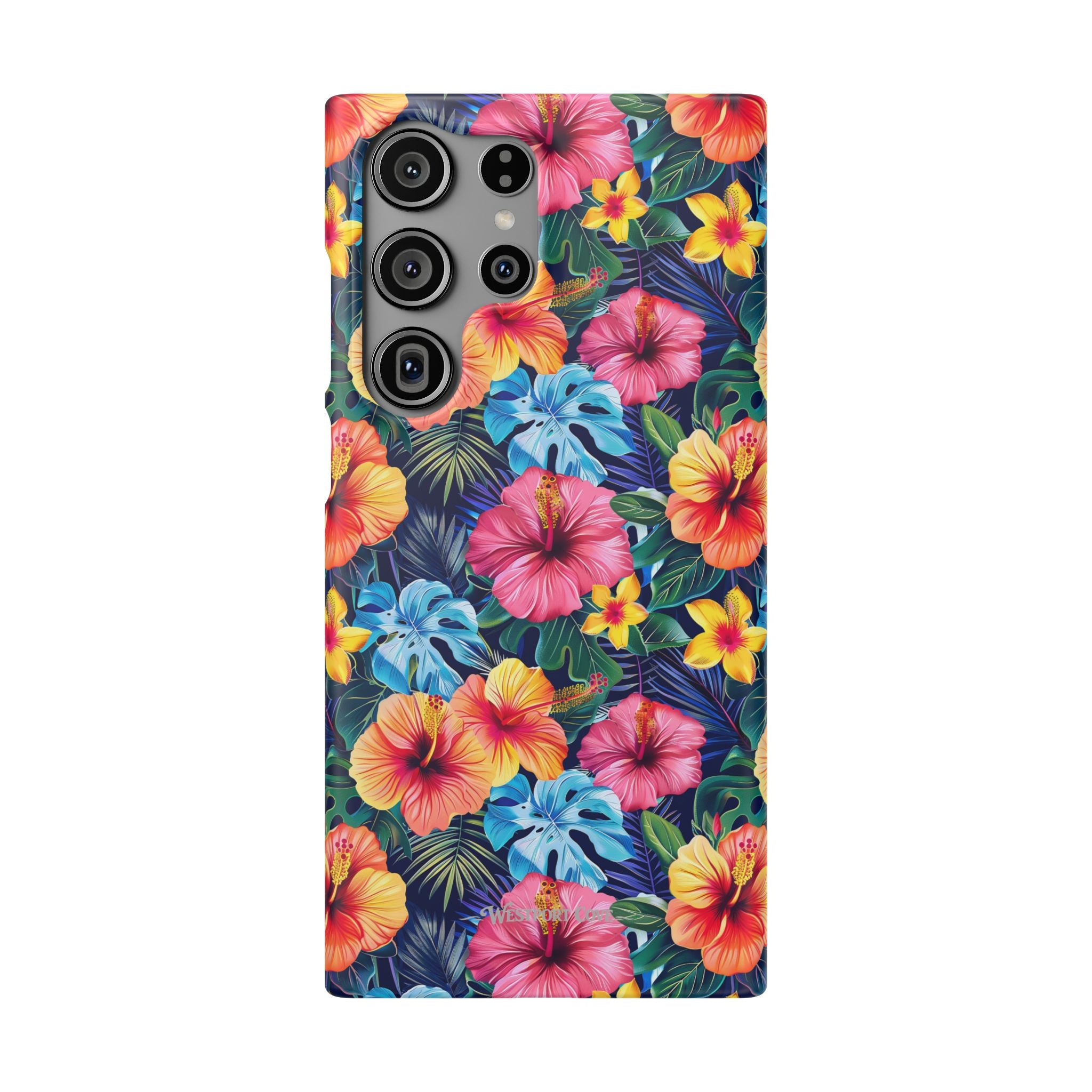 Tropical Hibiscus - Elite Phone Case — Floral Hawaiian Pattern Phone Cover