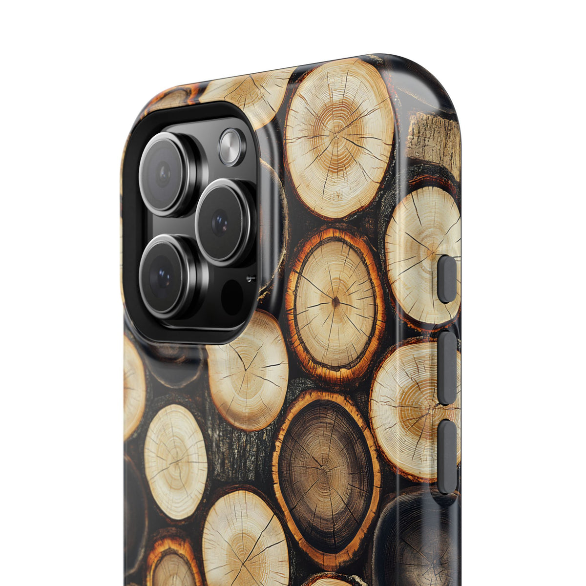 Timber - Wood Slice Pattern Extreme Impact MagSafe Phone Case Protective Cover