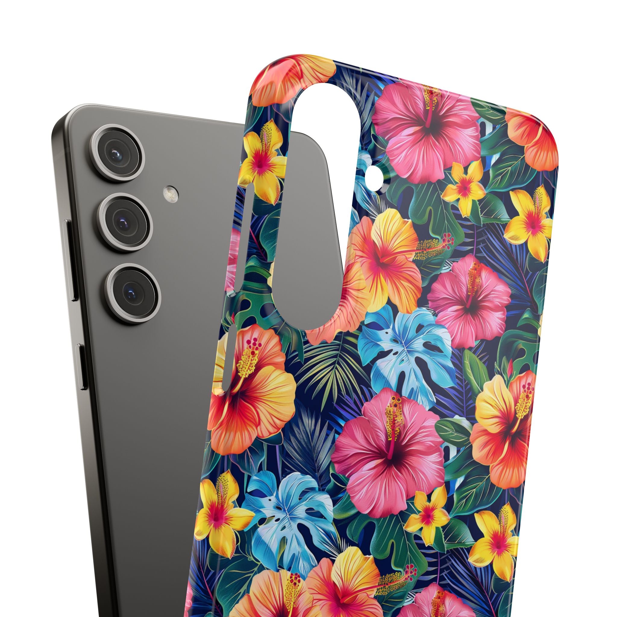 Tropical Hibiscus - Elite Phone Case — Floral Hawaiian Pattern Phone Cover