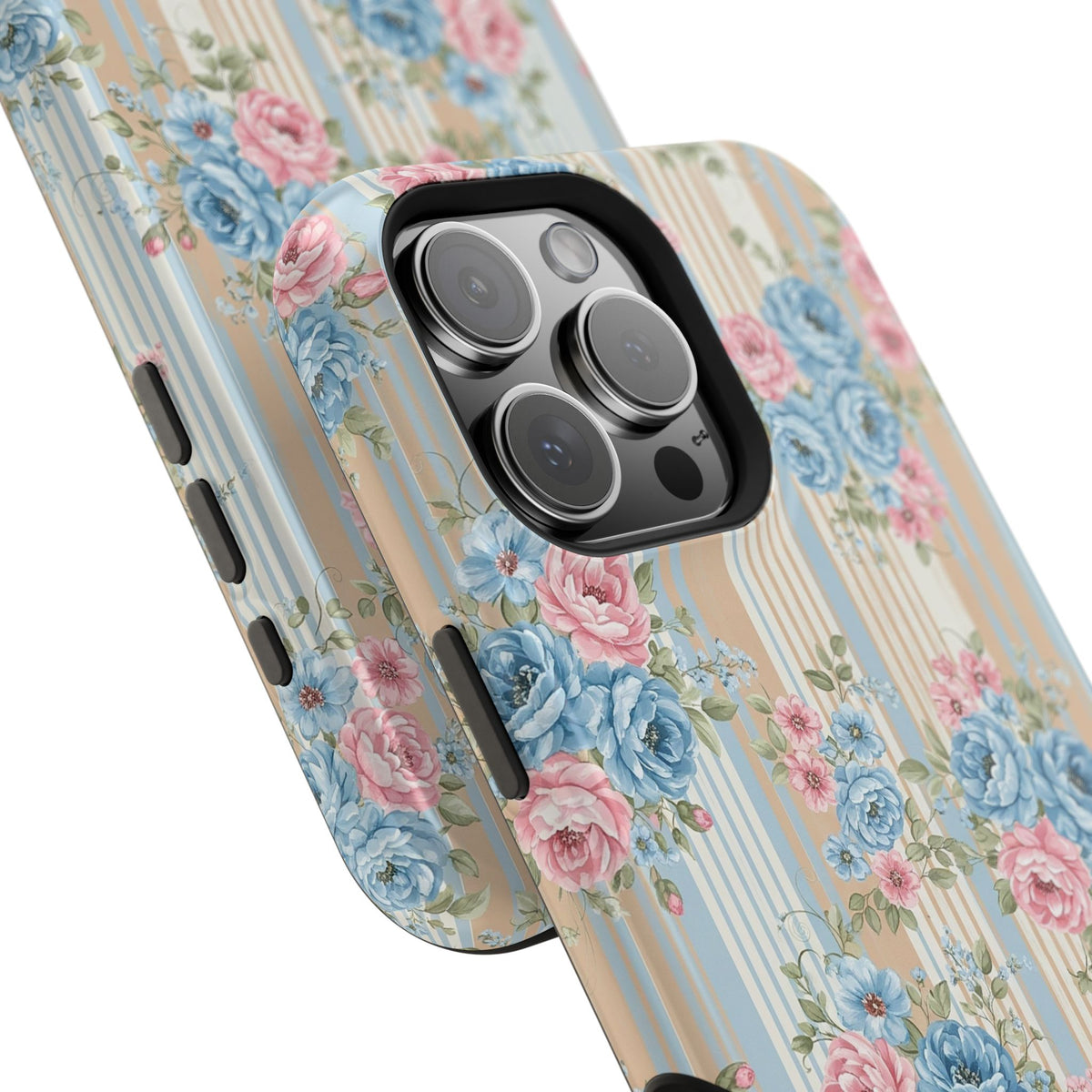 Floral Vintage Stripe - Extreme MagSafe Phone Case