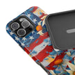 Patriotic Daisy - American Flag  - Extreme Impact MagSafe Phone Case