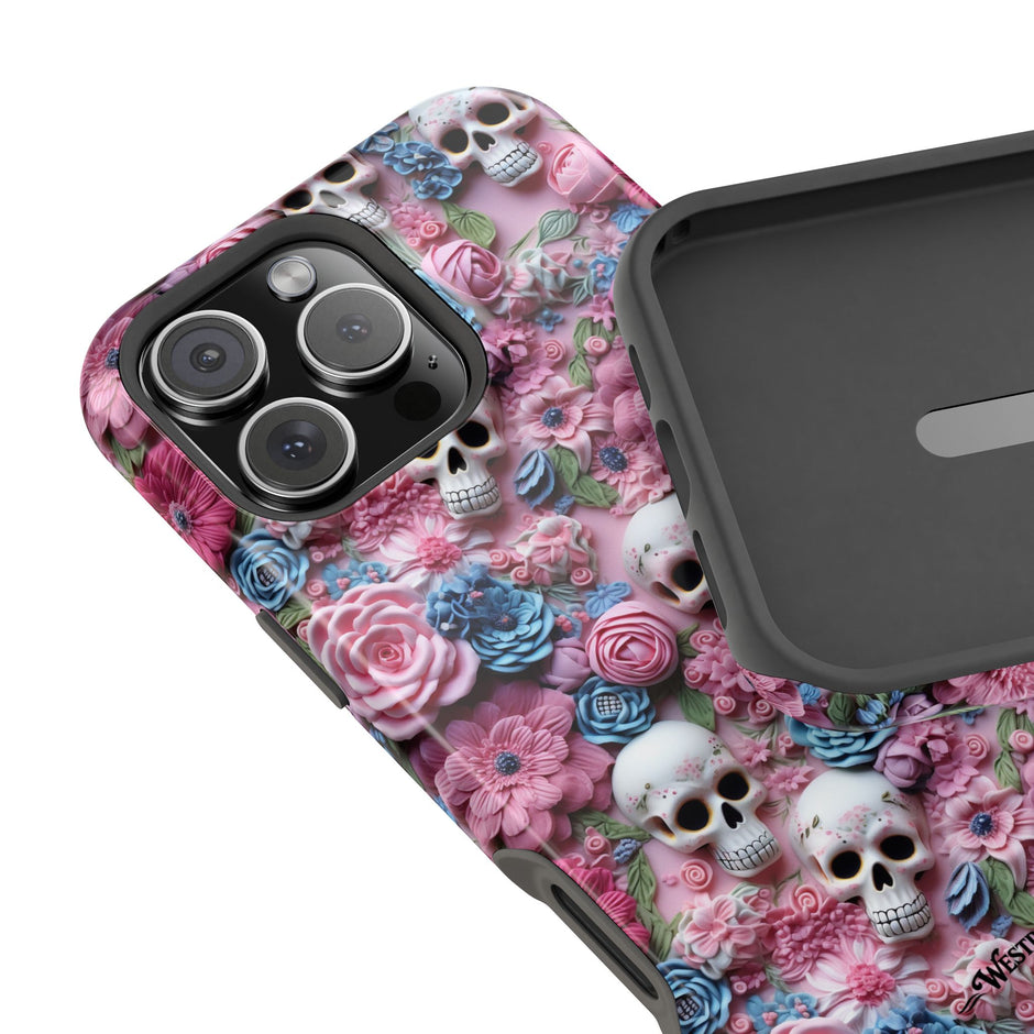 Floral Skull - Extreme MagSafe Phone Case