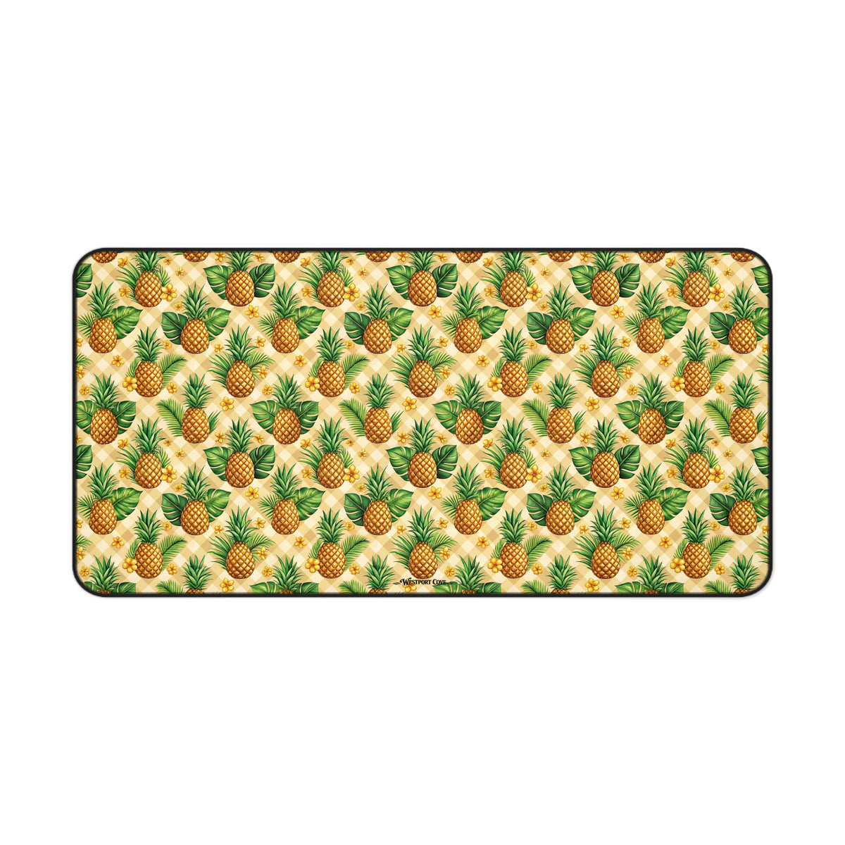 Fine-apple Desk Mat — Tropical Mouse Pad & Workspace Protector