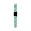 The Blue - Daisy Meadow Floral Apple Watch Band – Teal Daisy Apple Watch Strap