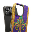 Mardi Gras Glitter Fleur - Extreme Impact MagSafe Phone Case