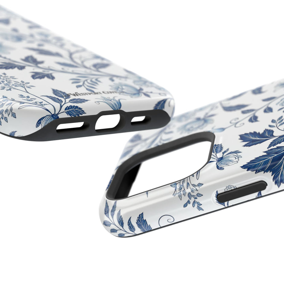 Floral Blue Porcelain - Extreme MagSafe Phone Case