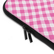 Pink Gingham  - Laptop Sleeve — Cute Plaid Protective Case