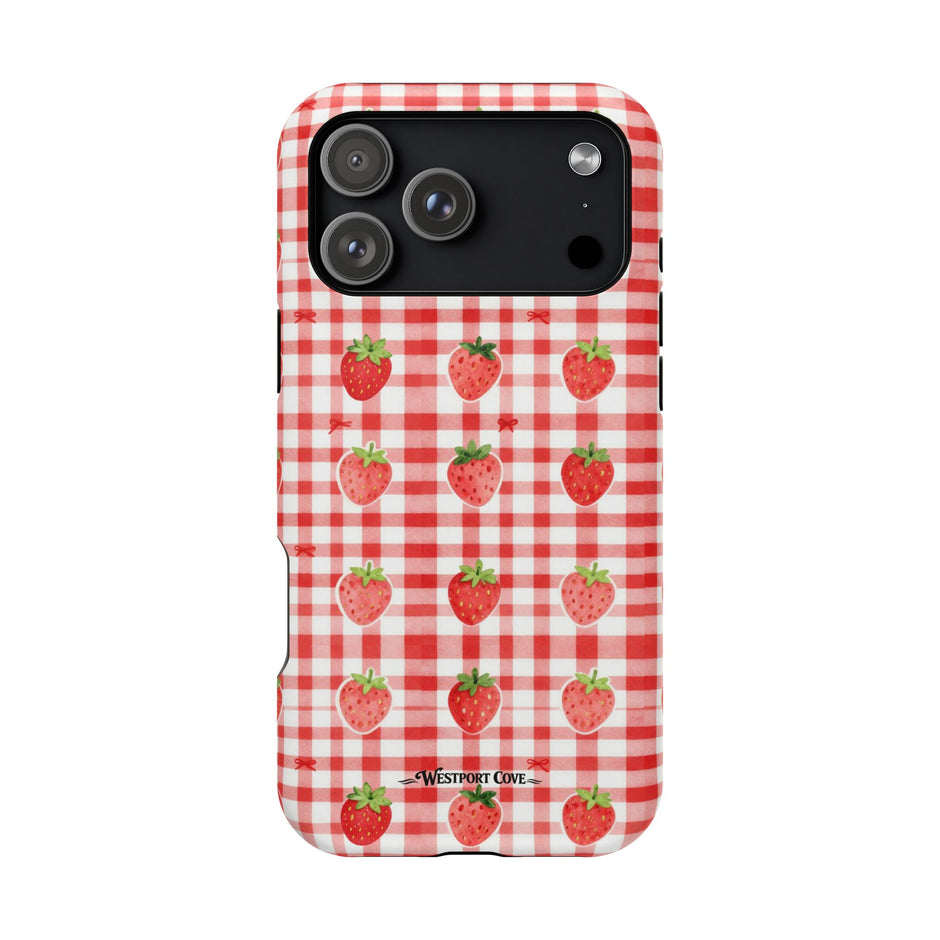Strawberry Gingham - Extreme MagSafe Phone Case