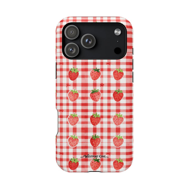 Strawberry Gingham - Extreme MagSafe Phone Case