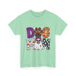 Dog Mom Halloween T‑Shirt — Ghost Pup & Spooky Pattern Tee