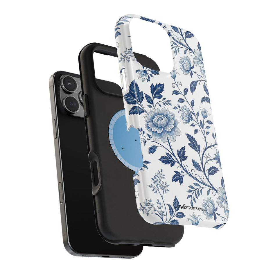 Floral Blue Porcelain - Extreme MagSafe Phone Case