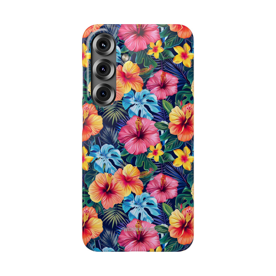 Tropical Hibiscus - Elite Phone Case — Floral Hawaiian Pattern Phone Cover