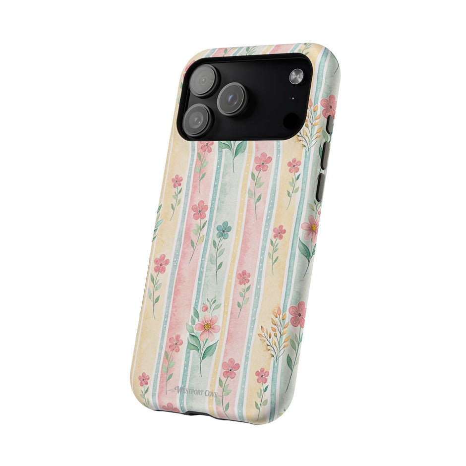 Floral Stripe - Extreme Phone Case